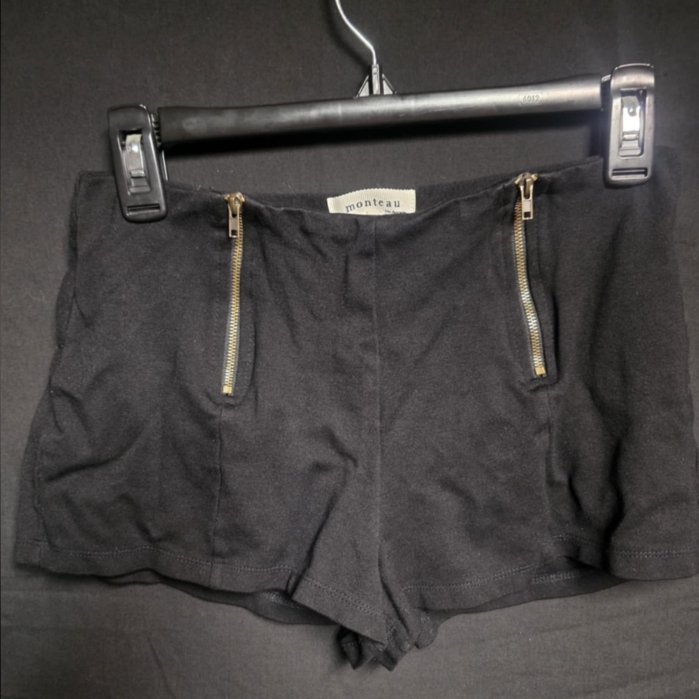 🖤Monteau Women’s Short W/Gold Zippers